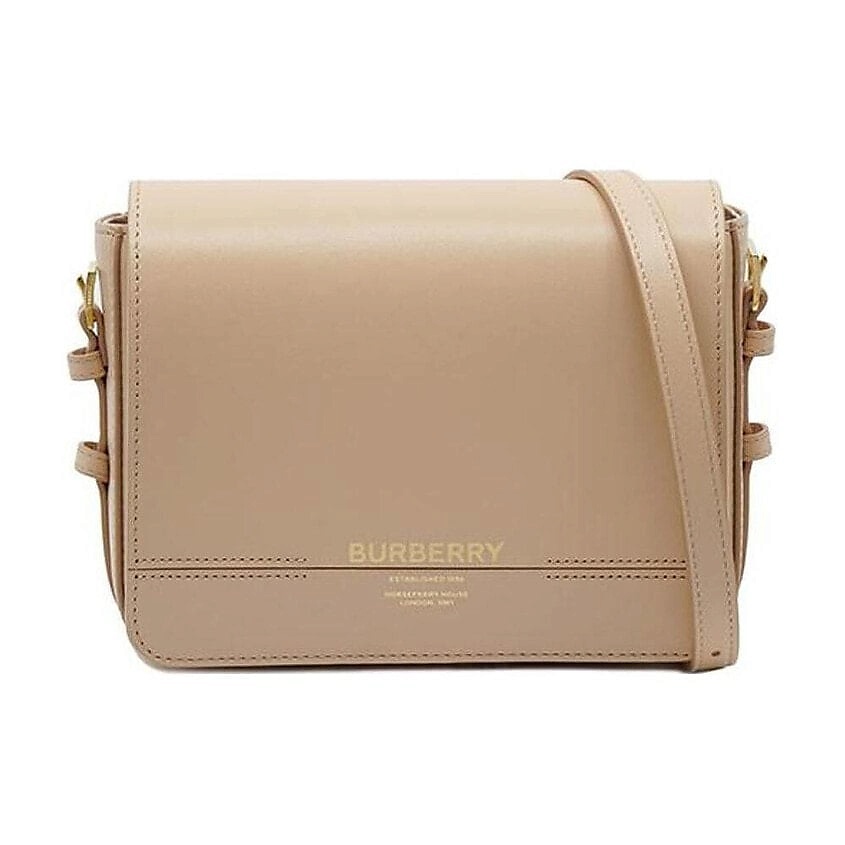 Изображение товара BURBERRY Сумка Leather Crossbody Bag, цвет: Бежевый, размер: One Size