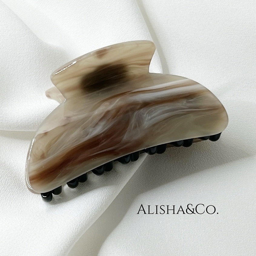 Изображение товара ALISHA&CO. Крабик для волос средний Shell, Светло-розовый