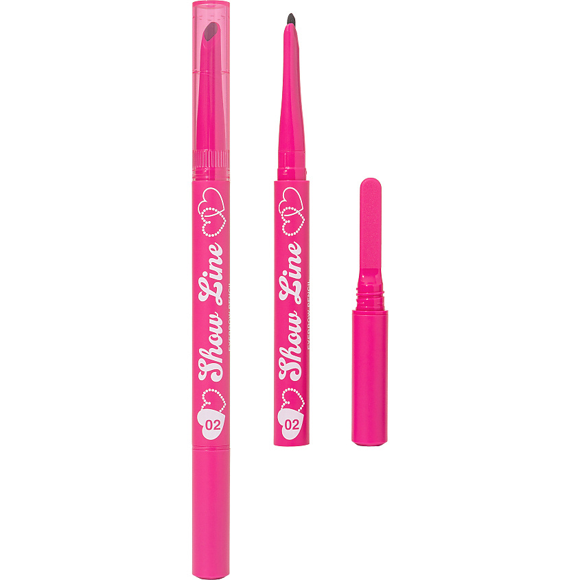 Изображение товара BEAUTY BOMB Карандаш для бровей Show Line, тон 02 Brownie, темно-коричневый, 0,2 г