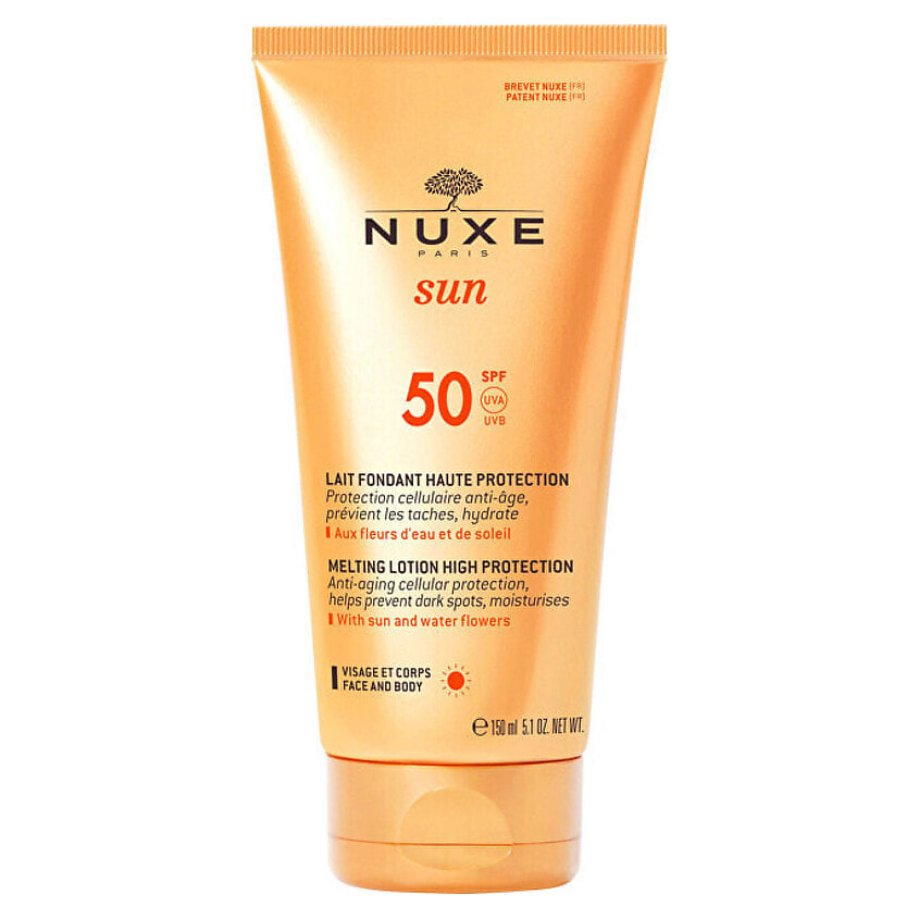 Изображение товара NUXE Солнцезащитный лосьон Melting Lotion High Protection SPF 50, 150 мл