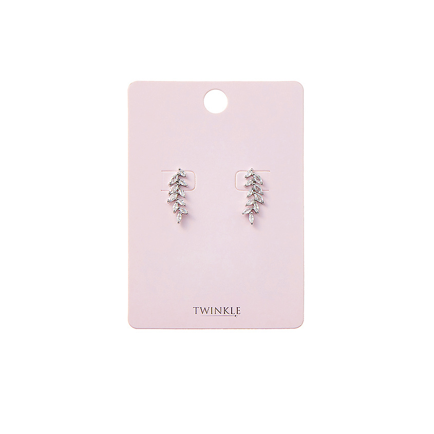 Изображение товара TWINKLE Серьги Shiny Branch из латуни с фианитами для элегантного образа