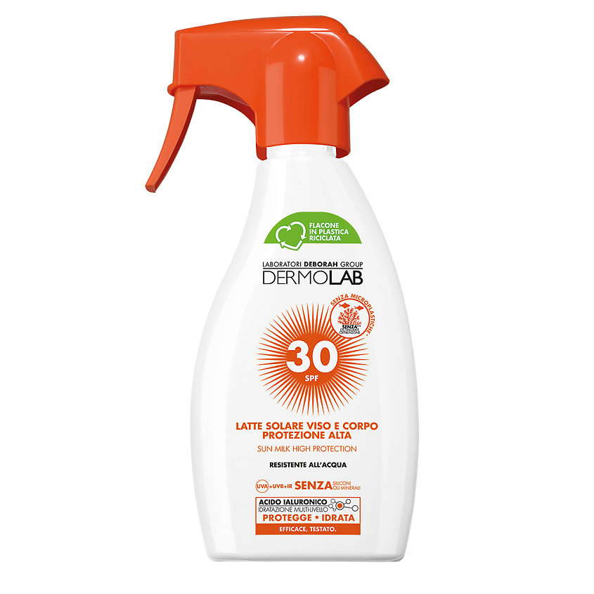 Изображение товара DERMOLAB Солнцезащитное молочко SPF 30 для лица и тела 250 мл