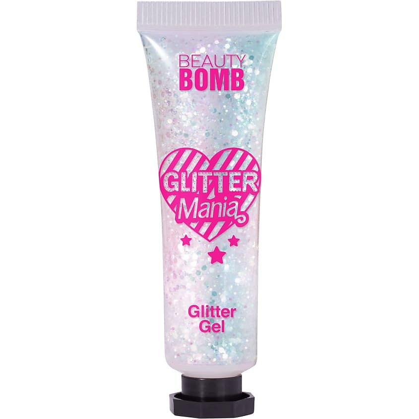 Изображение товара BEAUTY BOMB Глиттер гель для лица Glitter gel «Glitter Mania», № 01 SENSATION, 3 г