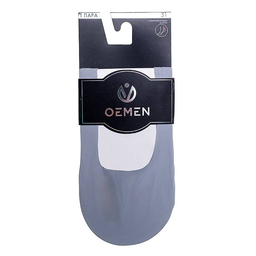 Изображение товара OEMEN Следки мужские 8009 серый, Размер 25