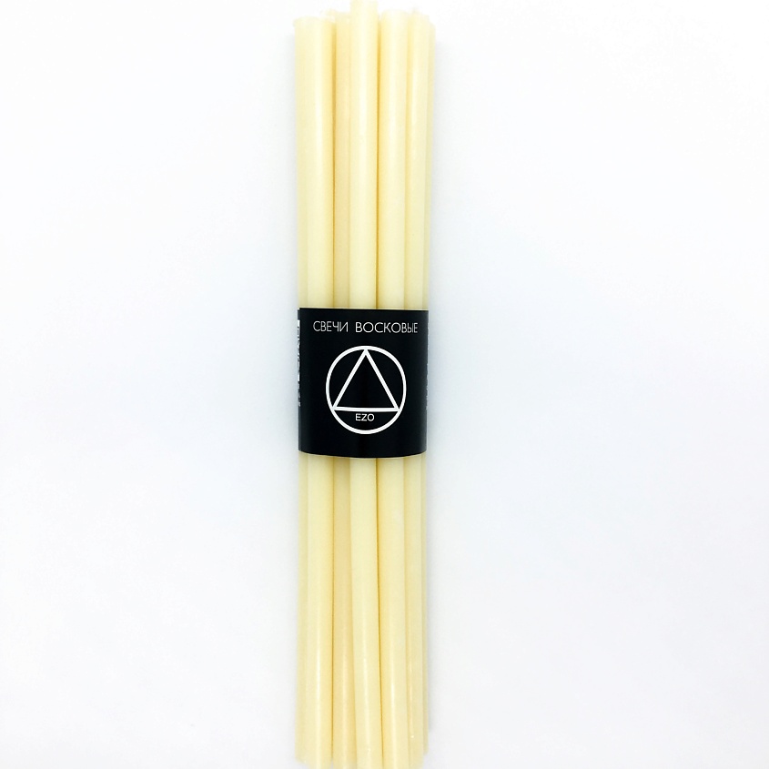 Изображение товара Белые восковые свечи для ритуалов магии и гаданий, 15 шт.