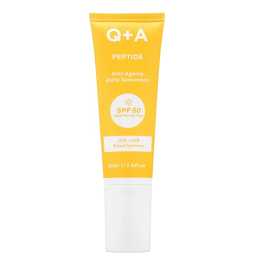 Изображение товара Q+A Солнцезащитный крем для лица Peptide SPF50 50 мл высокоэффективная защита и уход