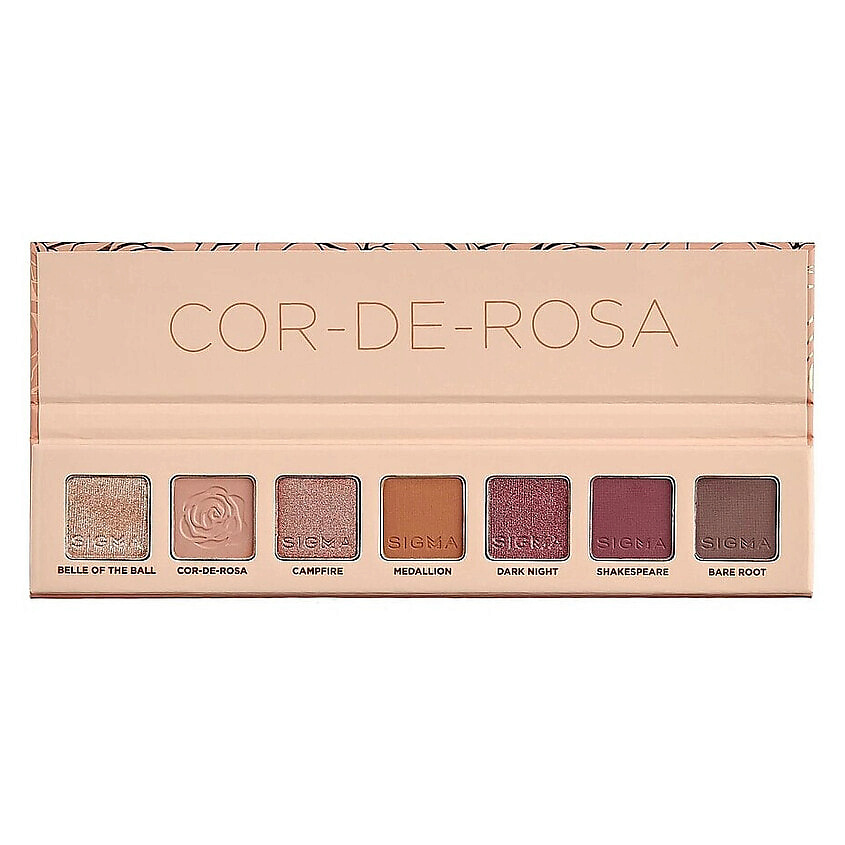 Изображение товара SIGMA BEAUTY Палетка теней Cor-De-Rosa Mini Eyeshadow Palette 7 теплых оттенков