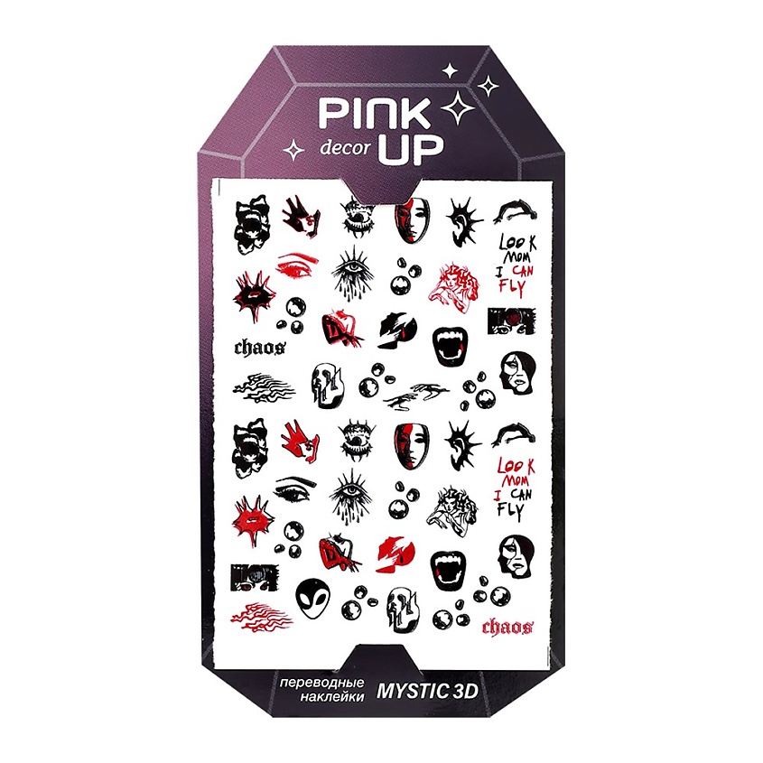 Изображение товара PINK UP Наклейки для ногтей DECOR MYSTIC COLLECTION 3D переводные, тон 182