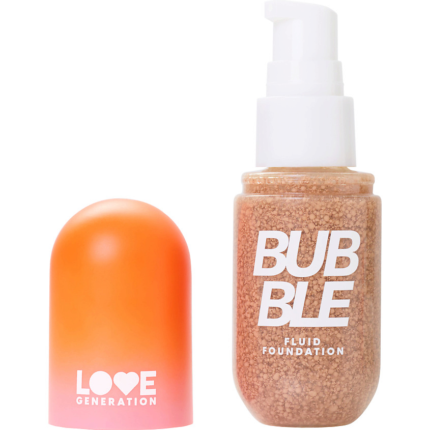 Изображение товара LOVE GENERATION Тональный флюид Bubble, 02 caramel delight - бежевый, 40 мл