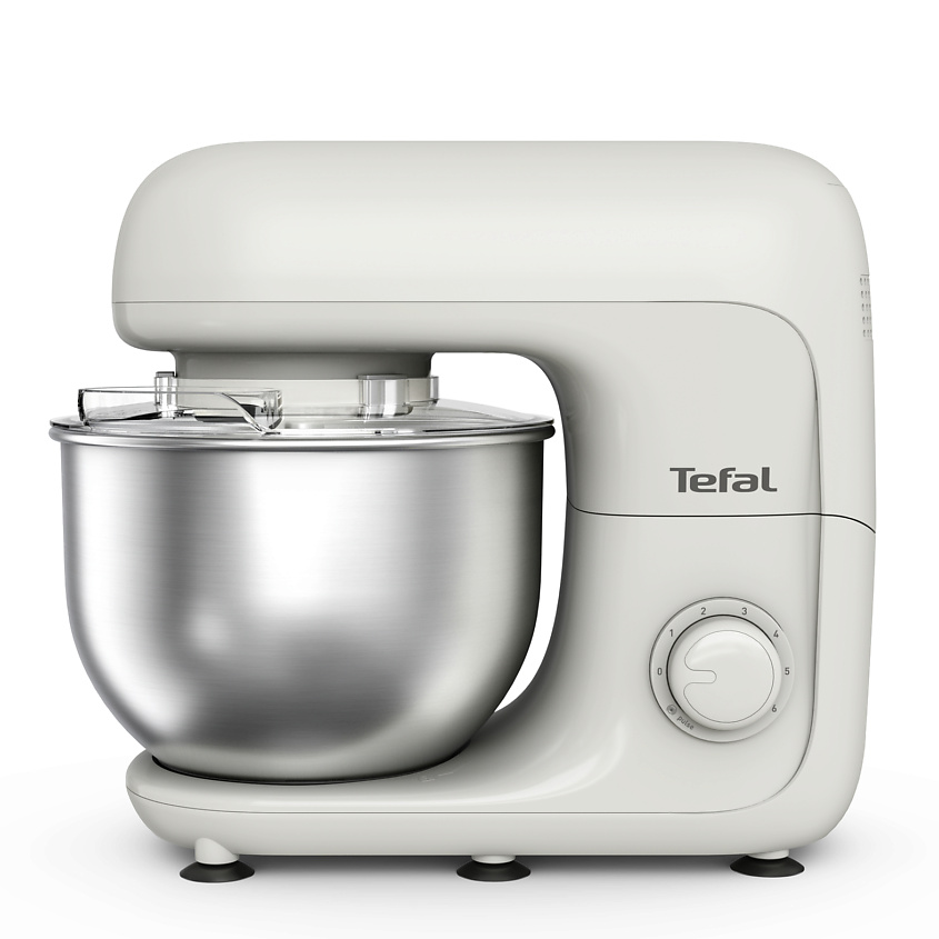 Изображение товара TEFAL Кухонная машина Bake Essential QB160138, 800 Вт, металлическая чаша 4.8 л, 6 скоростей, функция Pulse, планетарное смешивание