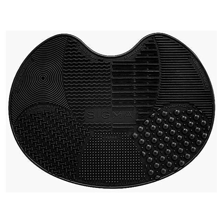 Изображение товара SIGMA BEAUTY Коврик для очистки кистей Spa Express Brush Cleaning Mat Black, Черный