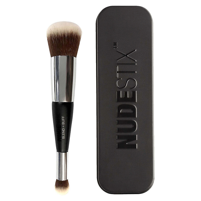 Изображение товара NUDESTIX Кисть для макияжа Blend+Buff Brush NA, Черный