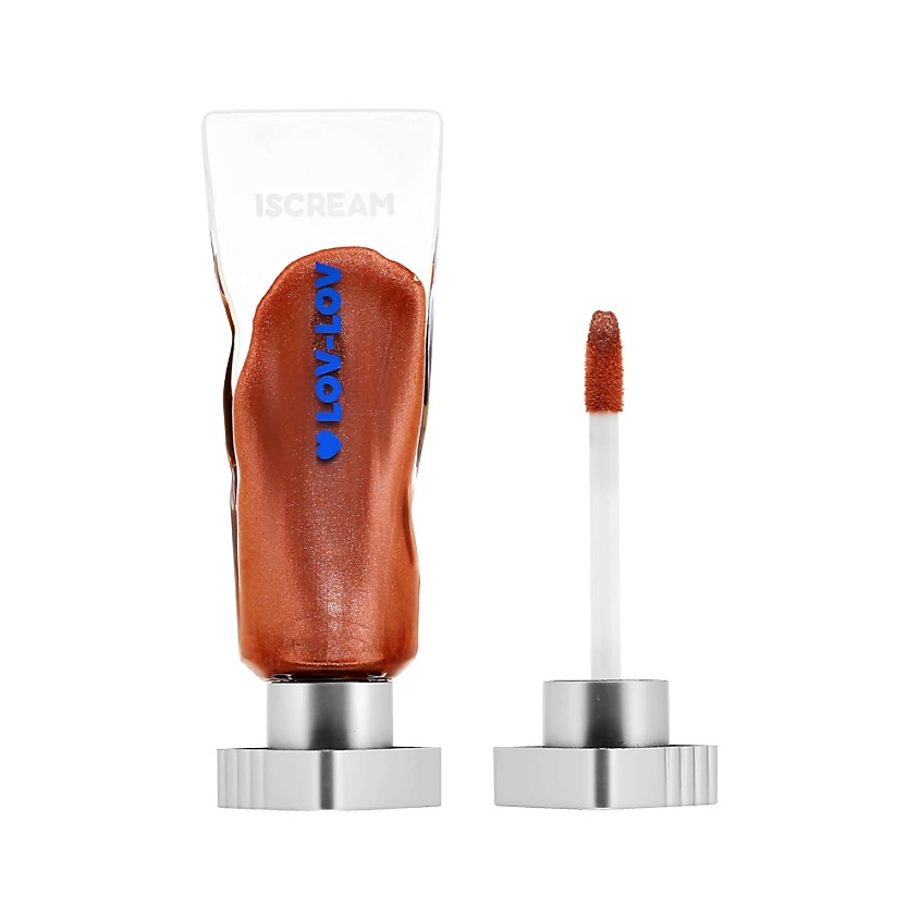 Изображение товара ISCREAM Блеск для губ LOV-LOV с глиттером тон 08 сияющий макияж для губ