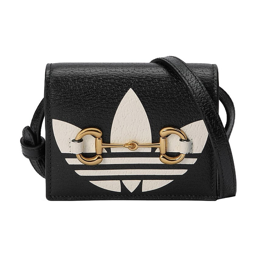 Изображение товара GUCCI сумка Adidas Collaboration черная кожа маленькая