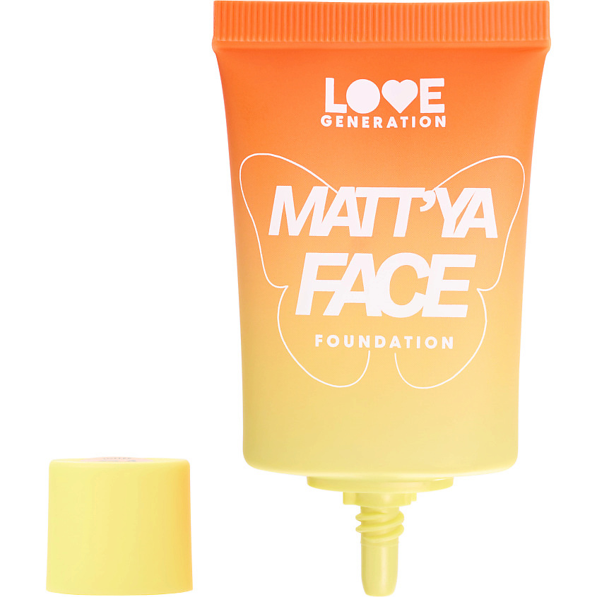 Изображение товара LOVE GENERATION Тональный крем с экстрактом матчи Matt'ya Face, 03 cashmere cream - холодный бежевый, 30 мл