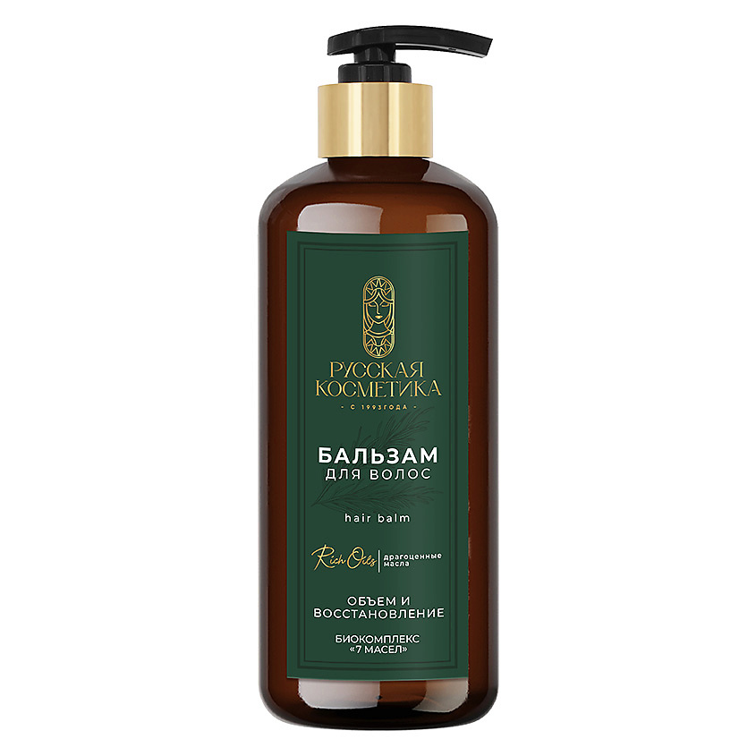 Изображение товара РУССКАЯ КОСМЕТИКА Бальзам для волос Объем и восстановление Hair Balm, 300 мл