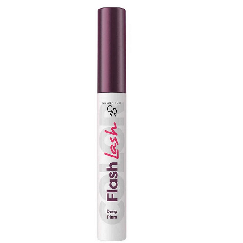 Изображение товара ГОЛДЕН РОЗ Тушь для ресниц FLASH LASH COLORED Deep plum яркая водостойкая эффектная