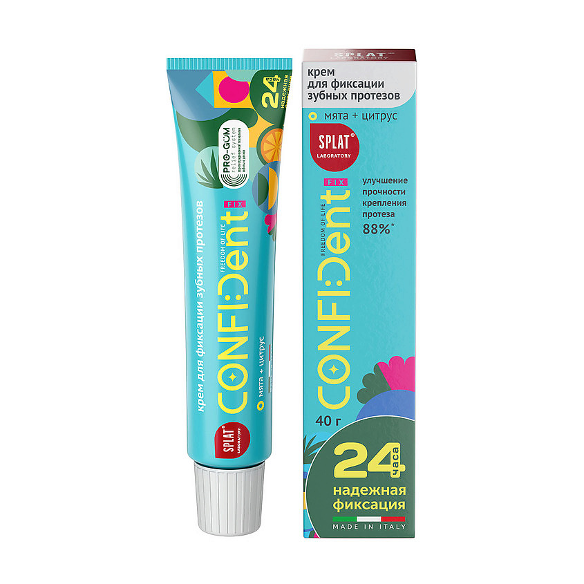 Изображение товара Крем для фиксации зубных протезов SPLAT CONFIDent Fix 40 г