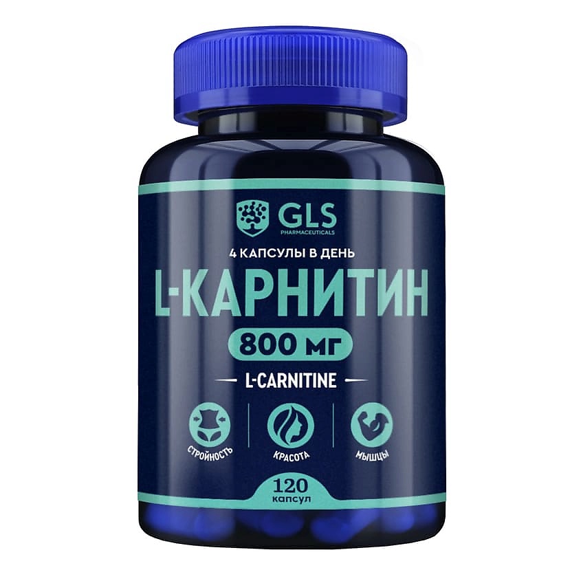 Изображение товара GLS PHARMACEUTICALS БАД к пище "L-карнитин 800", 120 шт.