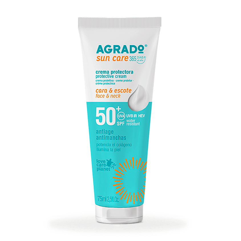 Изображение товара AGRADO Крем солнцезащитный для лица SPF50+, 75мл