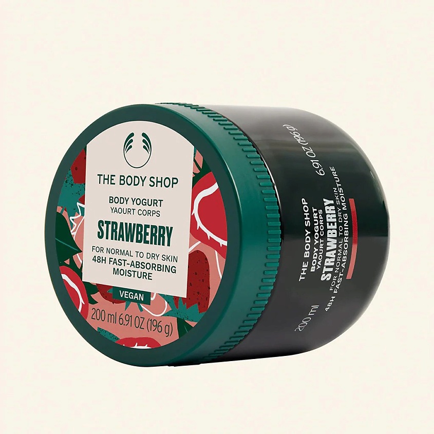 Изображение товара THE BODY SHOP Увлажняющий йогурт Strawberry для сухой и нормальной кожи тела, 200 мл