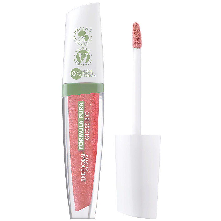 Изображение товара DEBORAH MILANO Блеск для губ Formula Pura Gloss Bio, № 05, персиковый, 4,5 мл