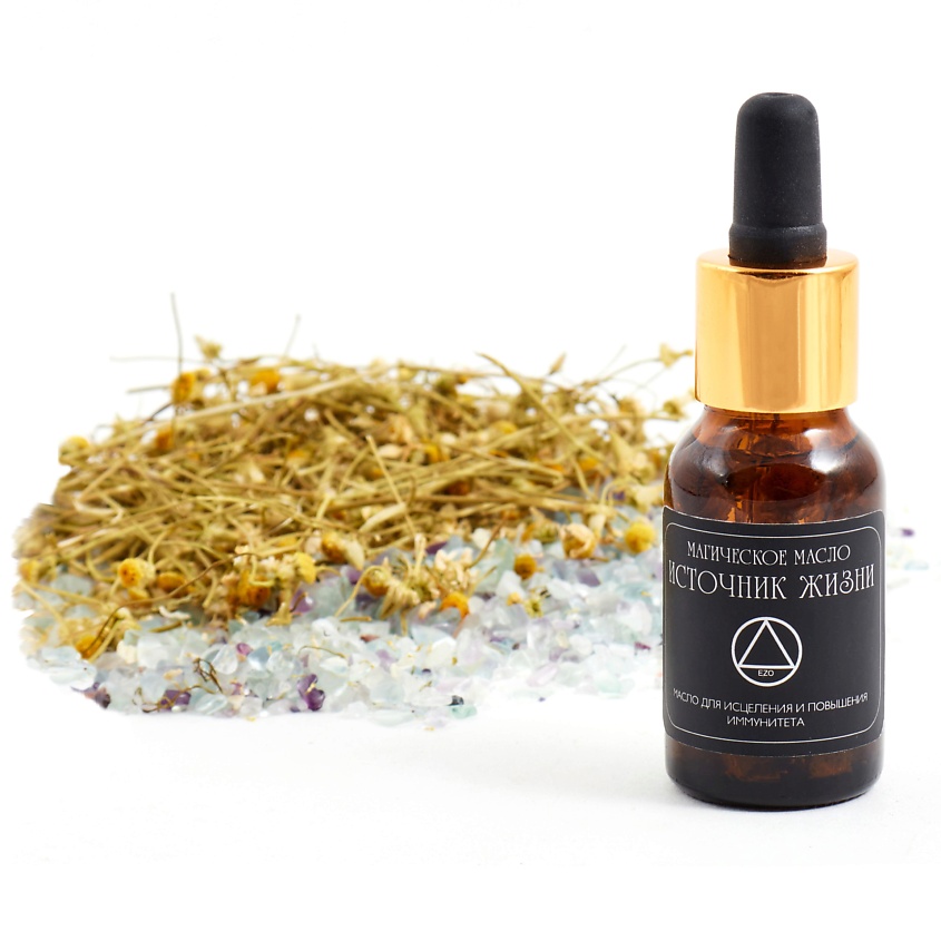 Изображение товара EZO Масло магическое Источник Жизни с флюоритом и травами, 15 мл