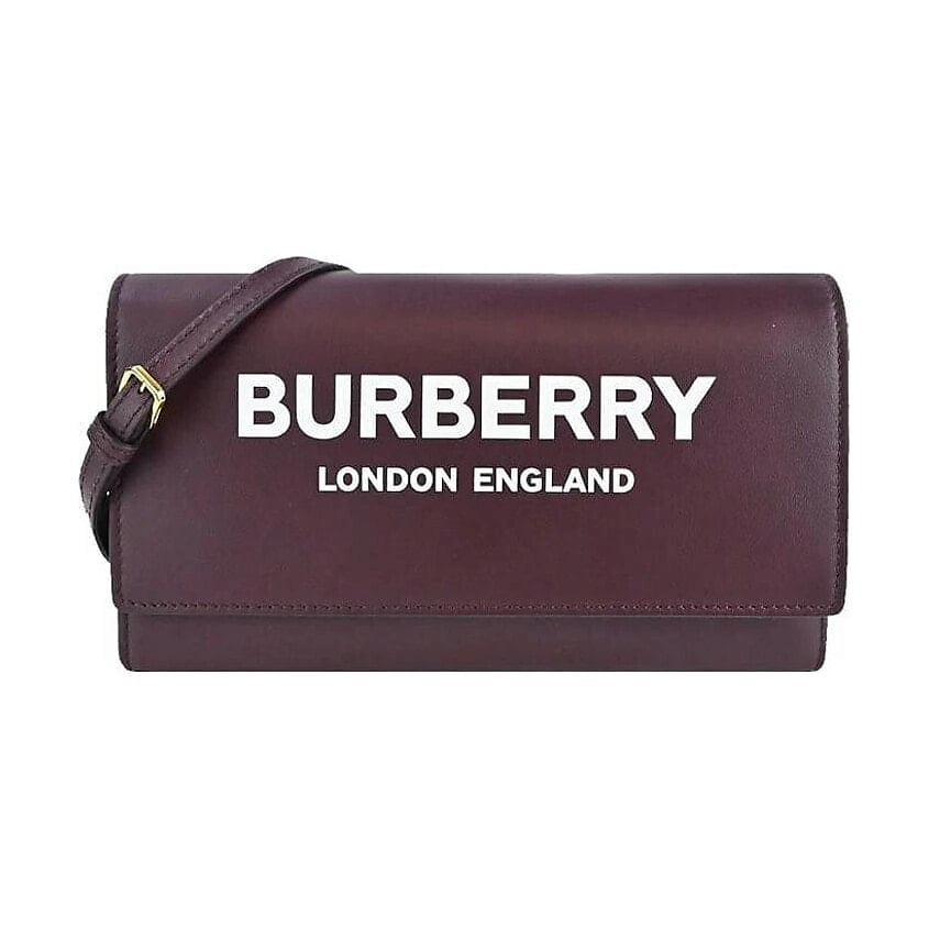 Изображение товара Женская кожаная сумка Crossbody от BURBERRY с принтом логотипа