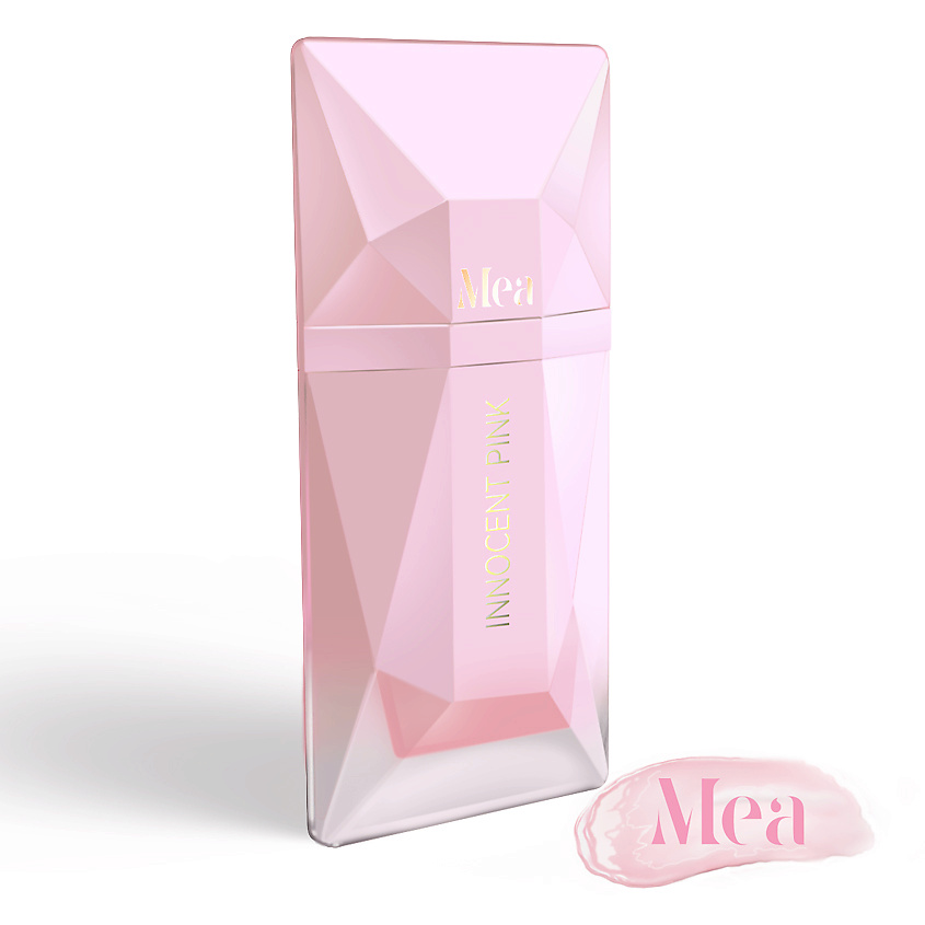 Изображение товара MEA Стойкий блеск для губ с маслом Ши, № 01 Innocent pink, 4,5 мл