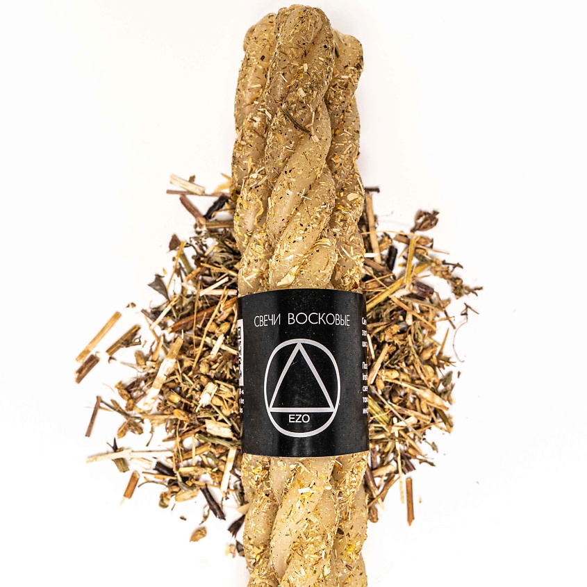 Изображение товара EZO Ритуальные восковые свечи скрутки Ореол удачи 3 шт., 3 шт.