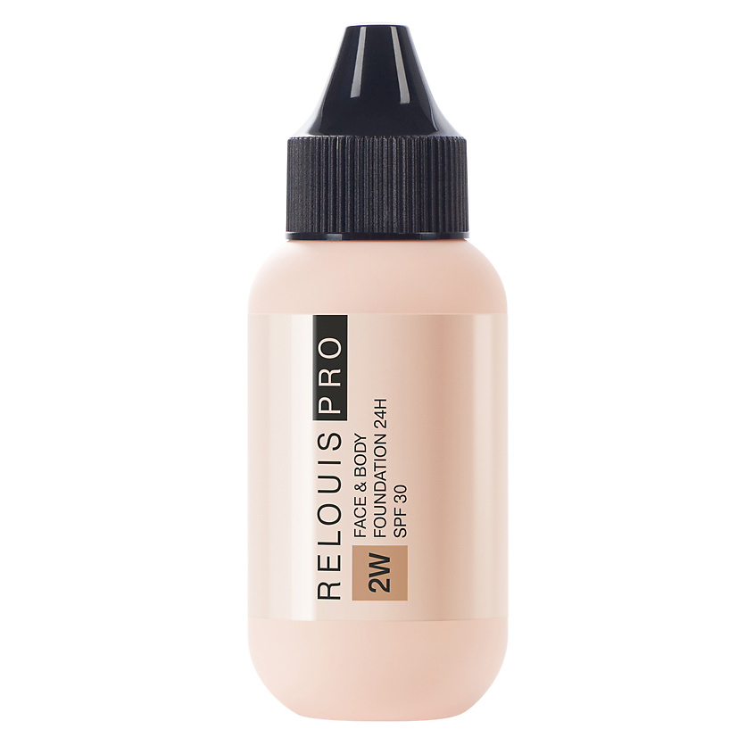 Изображение товара RELOUIS Тональный крем PRO Face&Body Foundation 24H SPF30, тон:2W средний оливковый