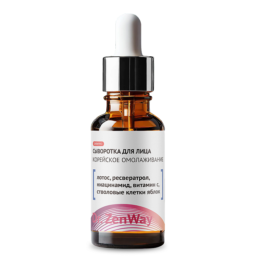 Изображение товара ZENWAY Сыворотка для лица омолаживающая с антиоксидантами Корейское омолаживание, 30 мл