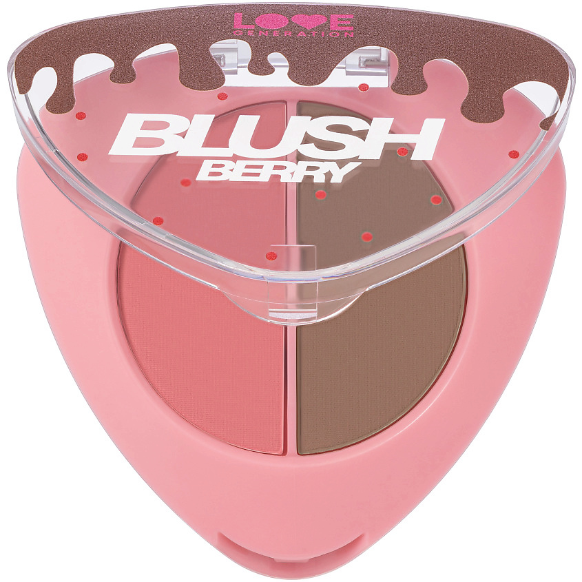 Изображение товара LOVE GENERATION Палетка для контуринга BlushBerry № 02 Berry Dream 6 г компактная клубничка