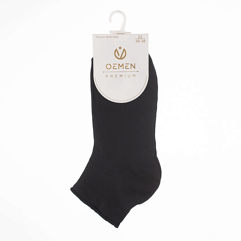 Изображение товара OEMEN женские носки PW881 черный размер 23 с медицинской резинкой