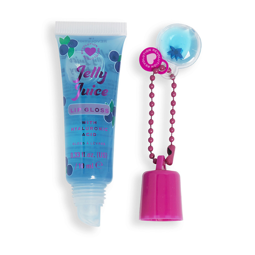 Изображение товара I HEART REVOLUTION Блеск для губ Jelly Juice Lip Gloss, Blueberry, 10 мл