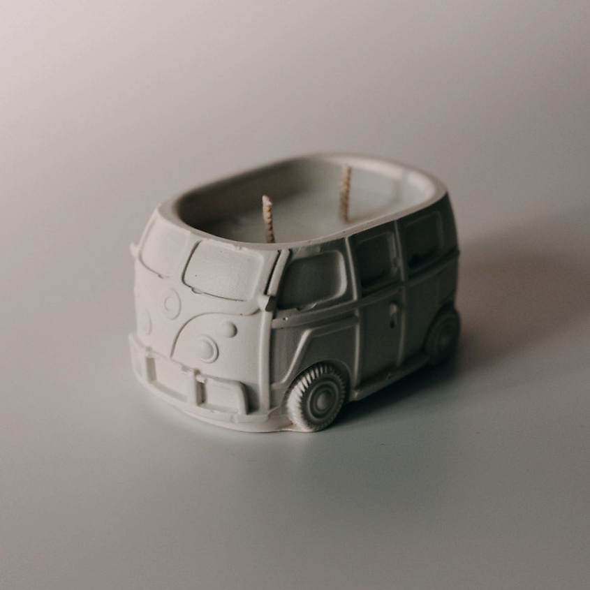 Изображение товара Ароматическая свеча из гипса с ароматом Табак и ваниль, 100мл