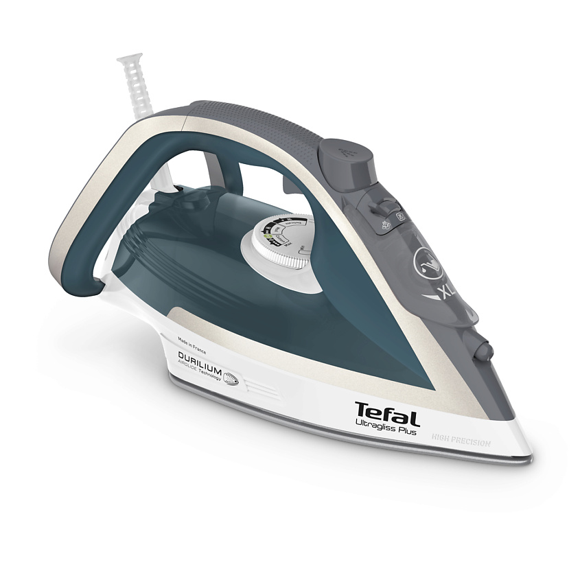Изображение товара TEFAL Паровой утюг Ultragliss Plus FV6813E0, с паровым ударом 260 г/мин, вертикальным отпариванием, системой самоочистки, 2800 Вт