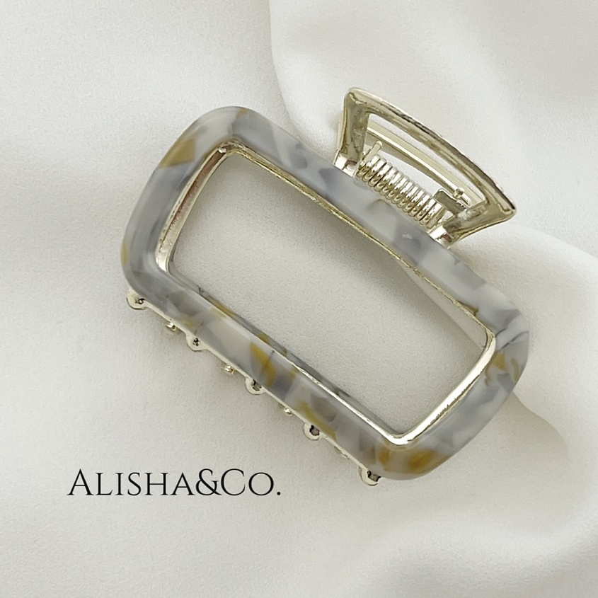 Изображение товара ALISHA&CO. Крабик для волос металлический Unique, Серый