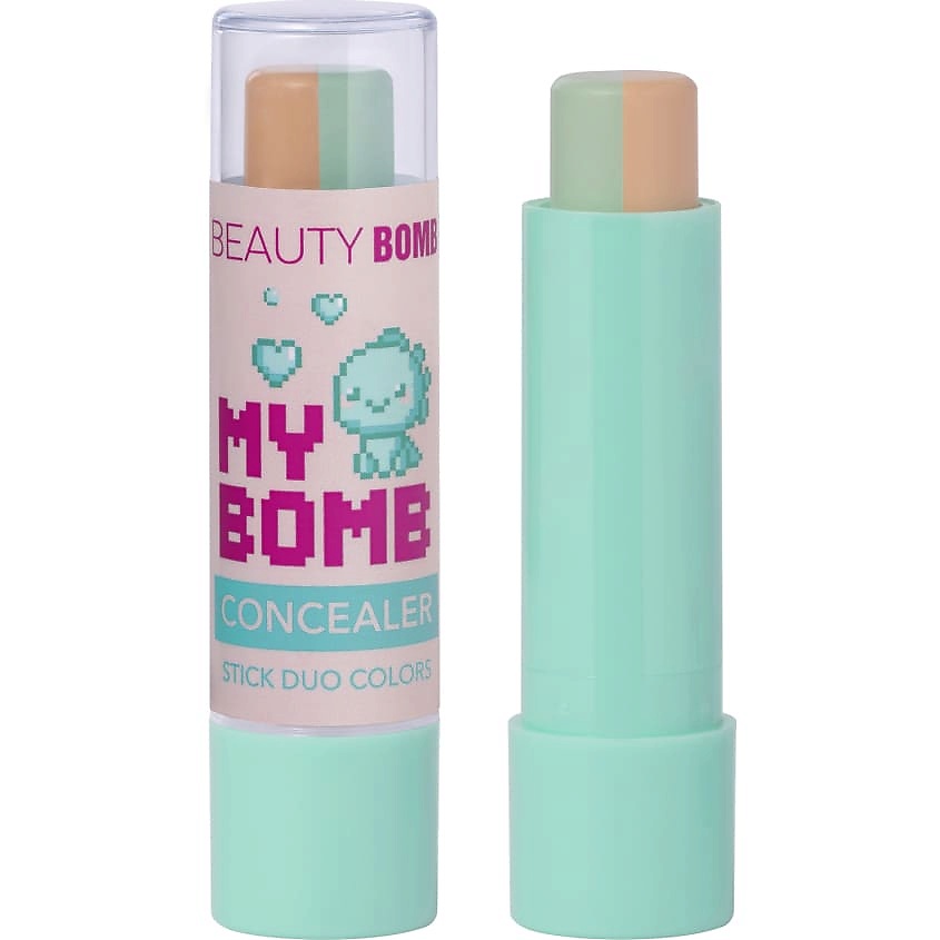 Изображение товара BEAUTY BOMB Консилер стик двухцветный Concealer stick duo colors "Bomb concealer", № 01, 3,8 г
