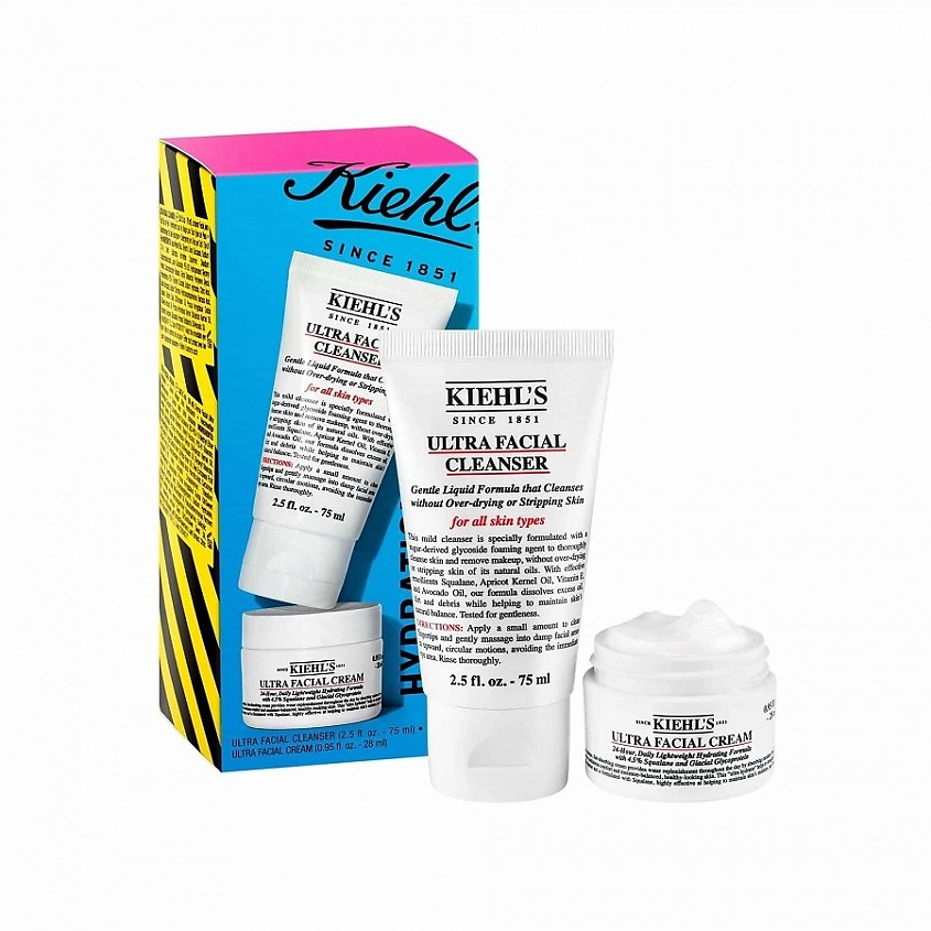 Изображение товара KIEHL'S Набор для ухода за кожей Hydrate All The Way 75 мл + 28 мл