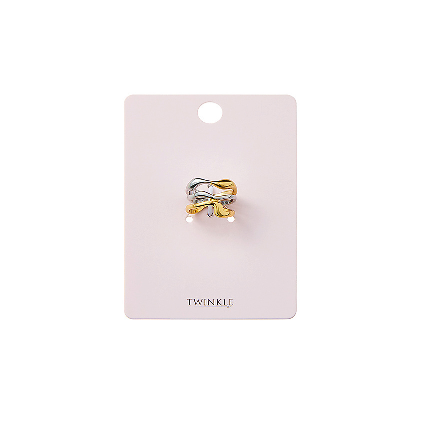 Изображение товара Набор колец TWINKLE Bicolor 2 шт стильное украшение на каждый день