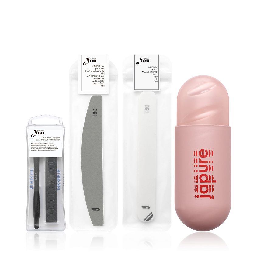 Изображение товара JAPURE YOU Набор пилок в футляре с Волшебной палочкой Тотал Блэк, 1 шт.