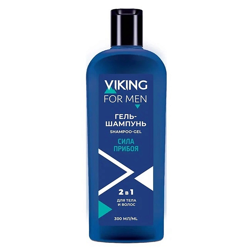 Изображение товара VIKING Гель-шампунь 2в1 для тела и волос Сила прибоя Shampoo With Hydro Shampoo, 300 мл