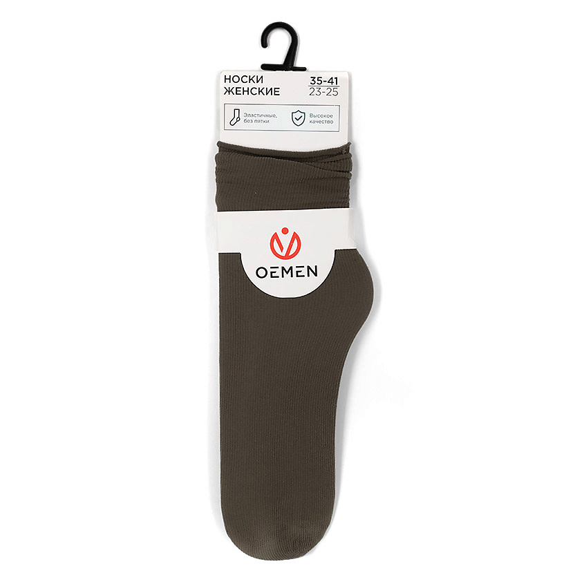 Изображение товара OEMEN Носки женские 1805 хаки, Размер 23-25