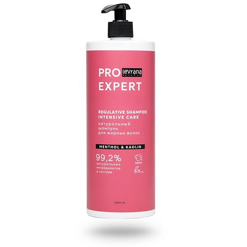 

LEVRANA Натуральный шампунь для жирных волос Pro Expert Regulative Shampoo Intensive Care, Натуральный шампунь для жирных волос Pro Expert Regulative Shampoo Intensive Care