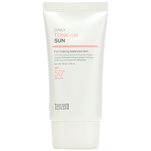 

TENZERO Крем для лица солнцезащитный с тонирующим эффектом SPF 50+/PA++++ Tone-Up Sun, Крем для лица солнцезащитный с тонирующим эффектом SPF 50+/PA++++ Tone-Up Sun
