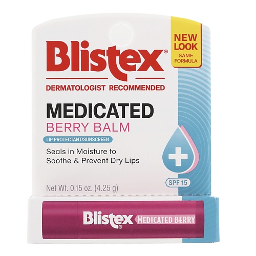 Бальзам для губ BLISTEX Бальзам для губ Medicated ягодный SPF 15