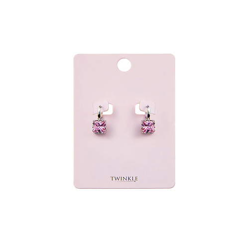 

TWINKLE Серьги Baby Pink Cube, Серьги Baby Pink Cube