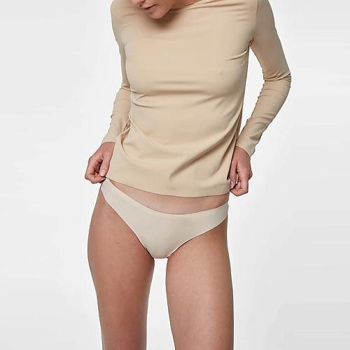 

ABOUT LINGERIE Трусы стринги бесшовные, женские, цвет бежевый, Трусы стринги бесшовные, женские, цвет бежевый