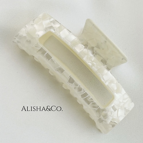 

ALISHA&CO. Крабик для волос средний перламутровый Pearl, Крабик для волос средний перламутровый Pearl